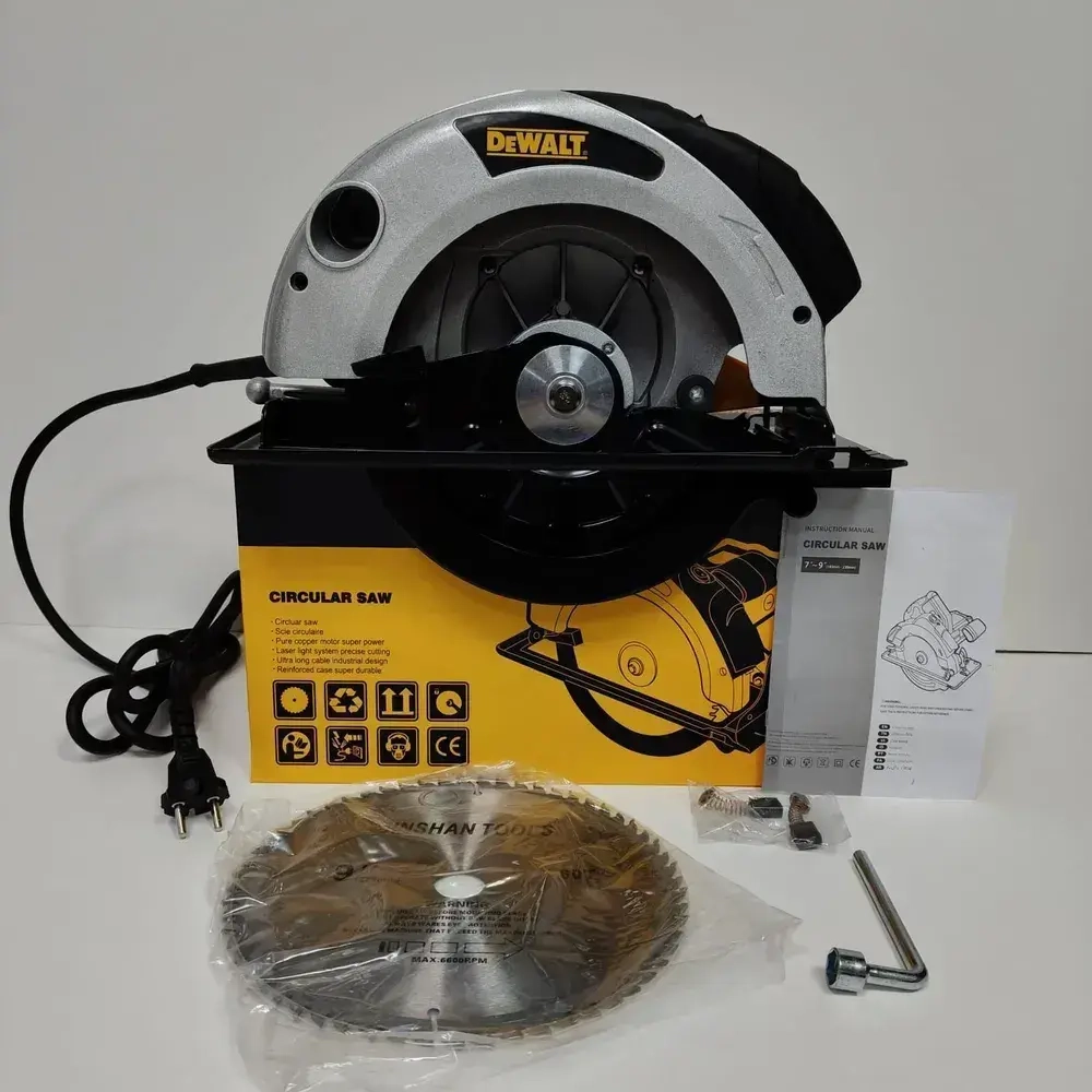 Сетевая циркулярная пила Dewalt 22V 230mm с лазером