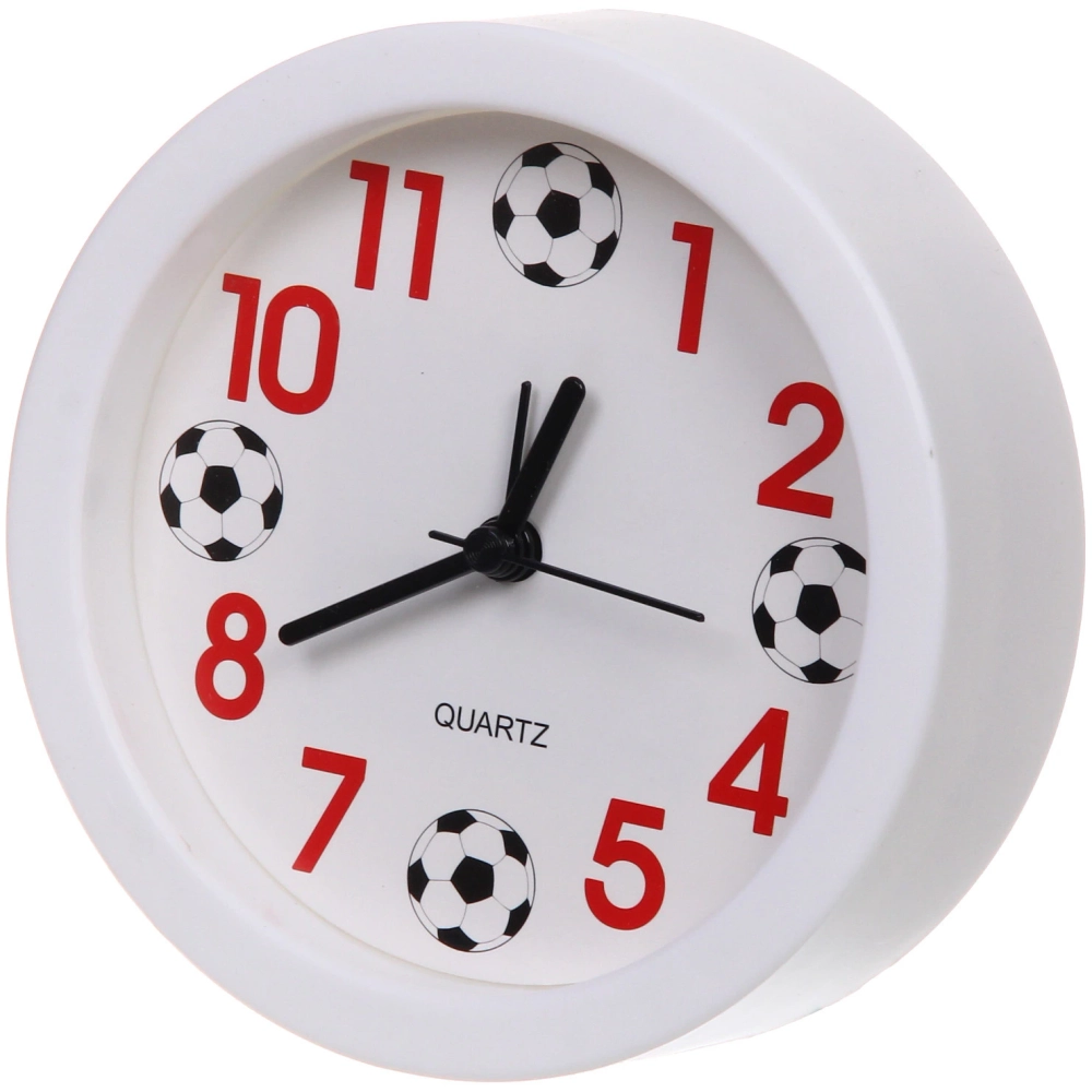 Будильник «Футбол» 12*4см белый