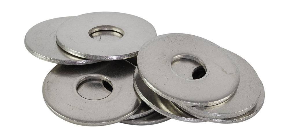 Шайба оцинкованная кузовная DIN 9021 6 мм ( белый цинк 50 шт) 309950