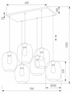 Подвесной светильник TK Lighting Elio 5974 Elio