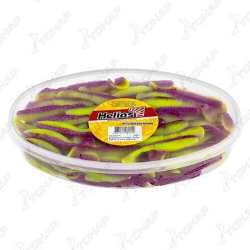 Виброхвост несъедоб. Chubby 3,55'/9 см Fio & Acid lemon 100шт. (HS-4-027-N) Helios