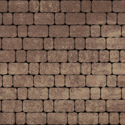 Тротуарная плитка Арена - Листопад гладкий Хаски, комплект из 2 видов плит