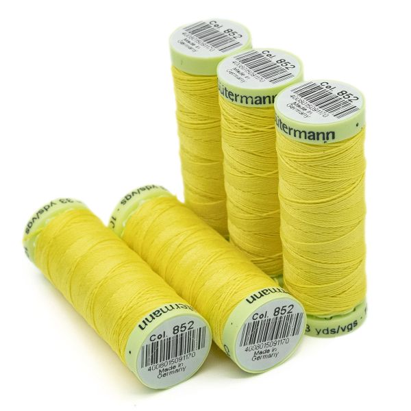 Нитки отделочные Gutermann Top Stitch 30 (30 метров), 5 кат. | 852 желтый