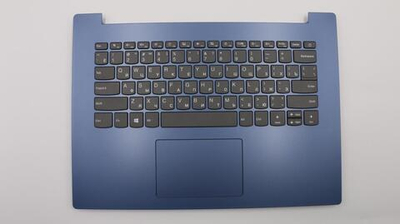 Верхняя панель с клавиатурой (топкейс) для ноутбука Lenovo ideapad 330-14IGM/330-14IKB раскладка - русская, без подсветки, синий, с тачпадом и динамиками (5CB0R13834), оригинал