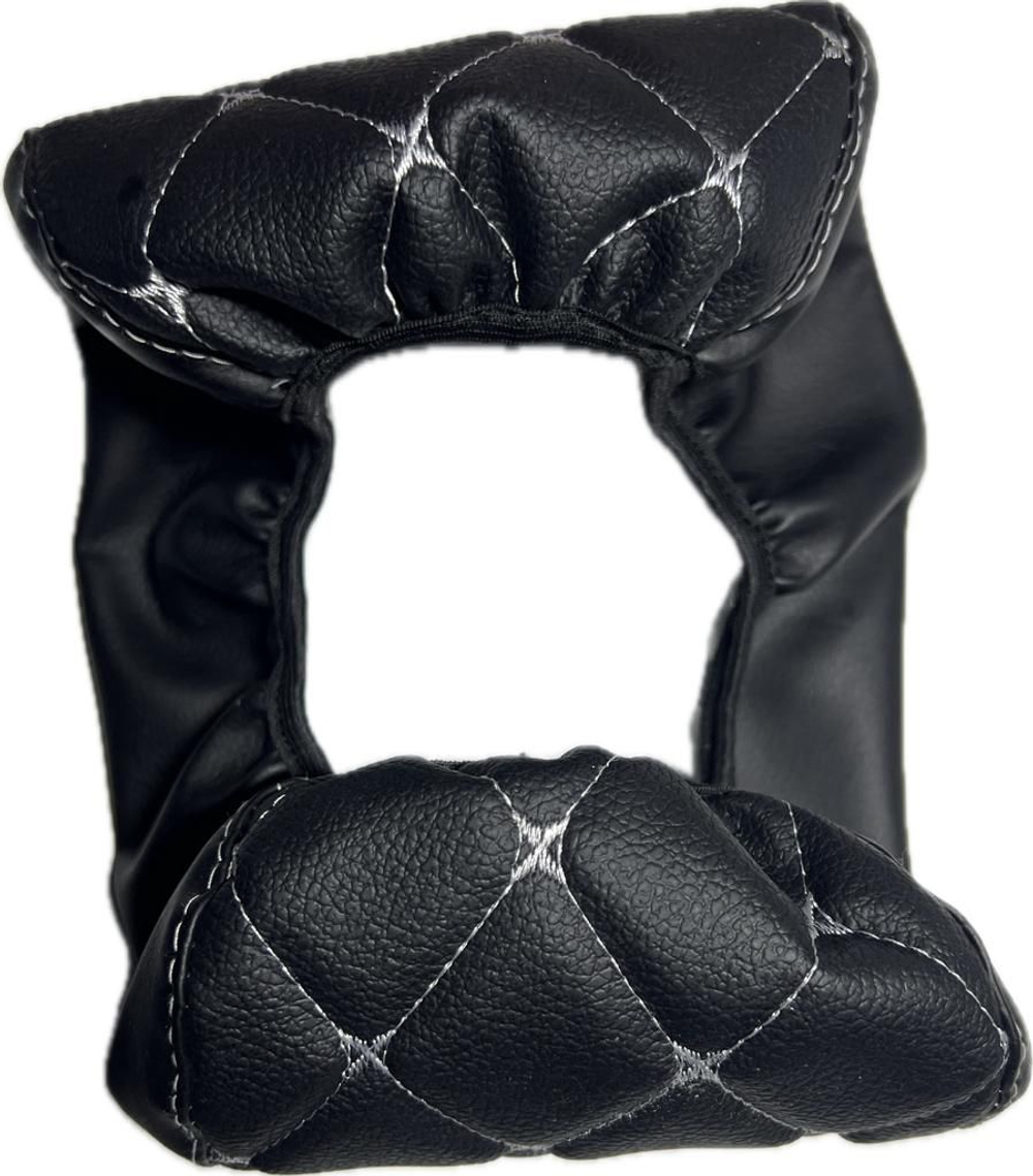 Чехол на штатный подлокотник Лада Веста (белая нить Бабочка)