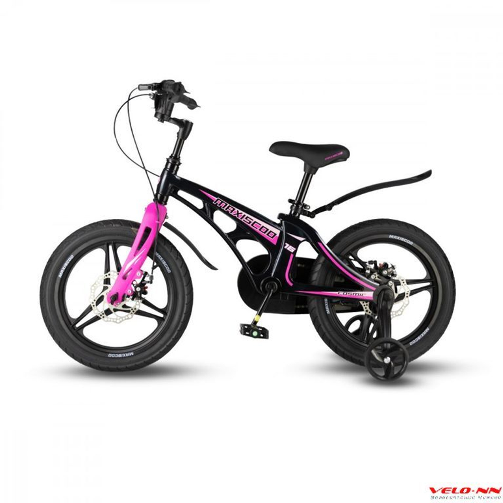 Велосипед 16" MAXISCOO Cosmic Делюкс Черный Жемчуг (2024)
