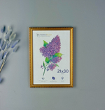 Фоторамка 21х30 золотая, фактура узор, арт. 2130.695365
