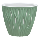 Кашпо для цветов пластиковое 3л d-19,5см «Вдохновение» Мята