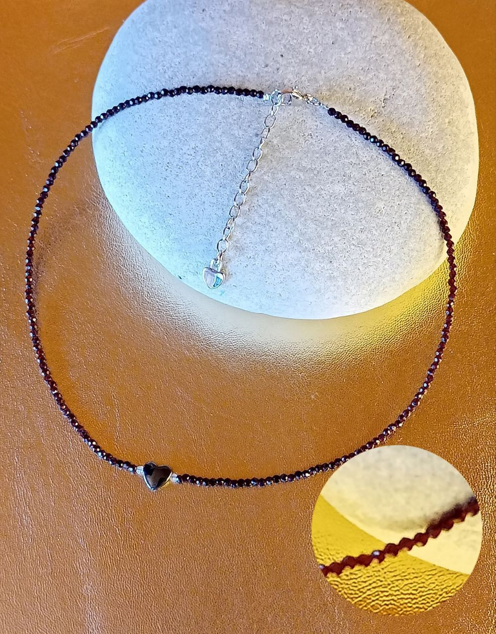 Колье на шею чешское стекло хамелеон