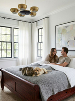 Кровать 160х200, Мелания, с выдвижными ящиками для белья, массив березы, красный, Dipriz