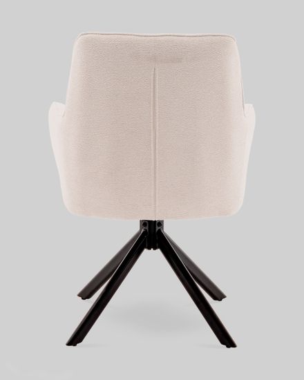 Стул обеденный Edme крутящийся, кремовый