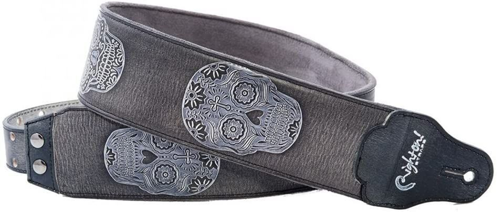 RightOn Straps 8401050080707 Leathercraft Sugar Black Ремень для гитары. Ширина: 7см. Длина: 95-150см. Материал: кожа + текстиль. Цвет: черный.
