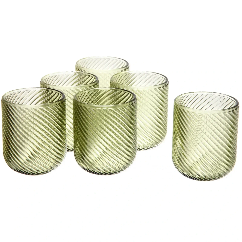 Стакан 240мл «Cristal» в наборе 6шт, зеленый