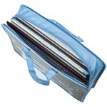 РЕЗЕРВ Папка на молнии с ручками ЮНЛАНДИЯ А4, 1 отделение, пластик, ширина 75 мм, "White cat", 270954