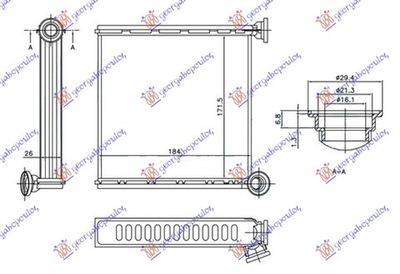 GBG - 132006500-GBG - Heat Exchanger, interior heating