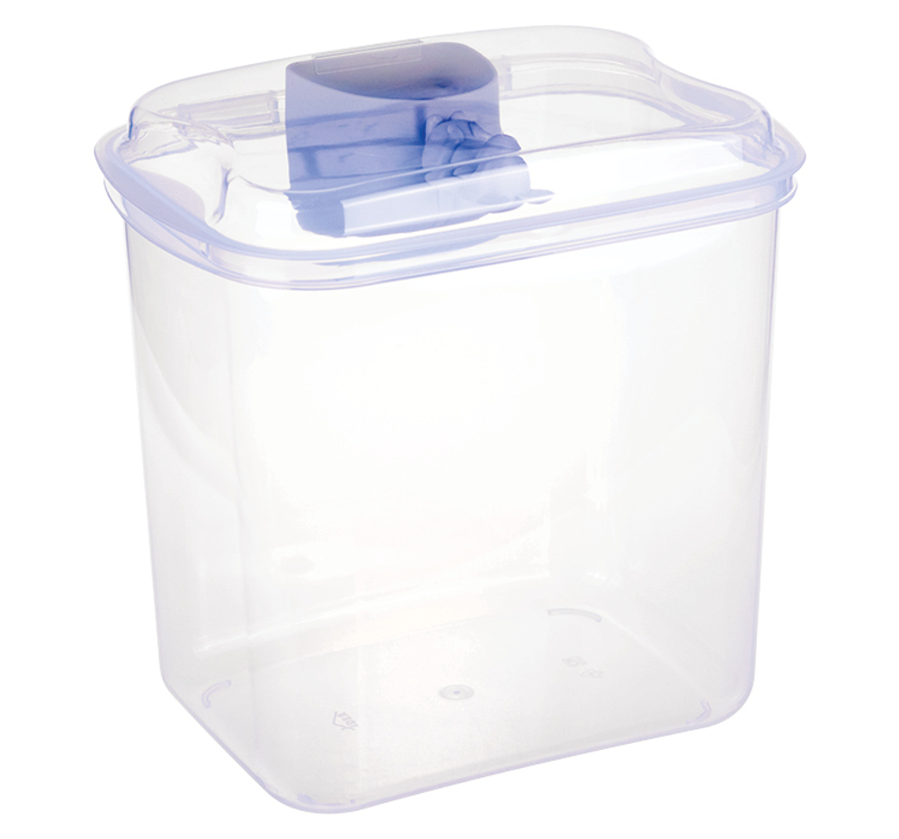 Контейнер для муки прозрачный 5 л с мерной ложкой 180 мл М1183