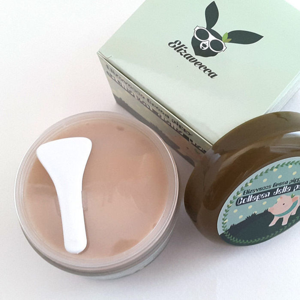 Маска для лица желейная коллагеновая Elizavecca Green Piggy Collagen jella pack 100 гр.
