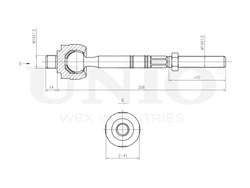 Тяга рулевая UNIO SSP-30085