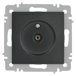 Розетка Intro Accent 6-301-07 TV одиночная, IP20, СУ, графит