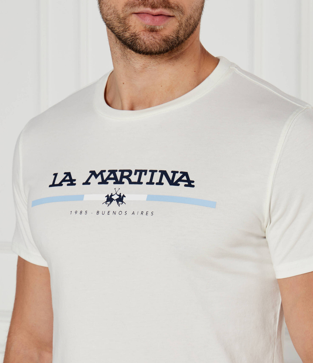 Футболка JERSEY La Martina - экрю(ZMR009 JS206)