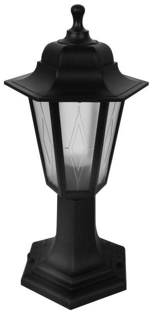 Светильник садово-парковый PP4104 C02 НТУ 06-60-001 У1 "Оскар1" 6-гран. пласт. +пласт. черн. Camelion 13842