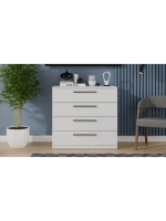 Комод для одежды Белый 4 ящика 92х51х87 см