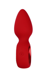 Красная анальная вибропробка Ida - 11,5 см. (Цвет: красный)