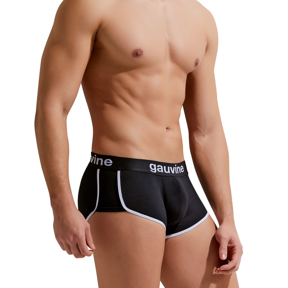 Мужские трусы-боксеры с контрастной отделкой Gauvine (Размер: M) (Цвет: синий)