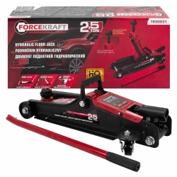 Домкрат подкатной гидравлический 2.5т (h min 90мм, h max 400мм) FORCEKRAFT FK-T830031