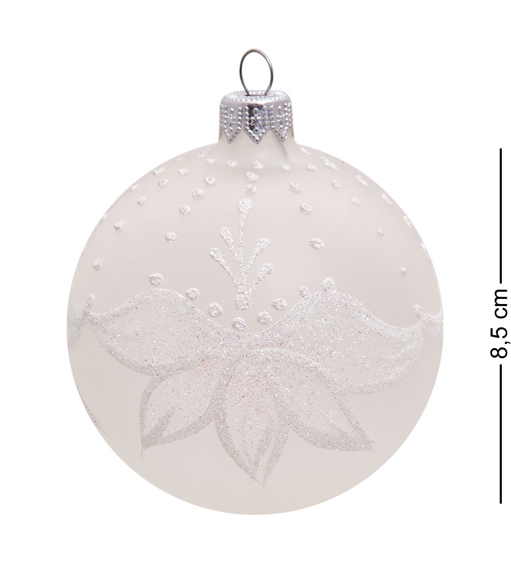 Элита НФШ-1263 Набор ел.украшений Шар 3шт «Снежная фантазия» 85 мм