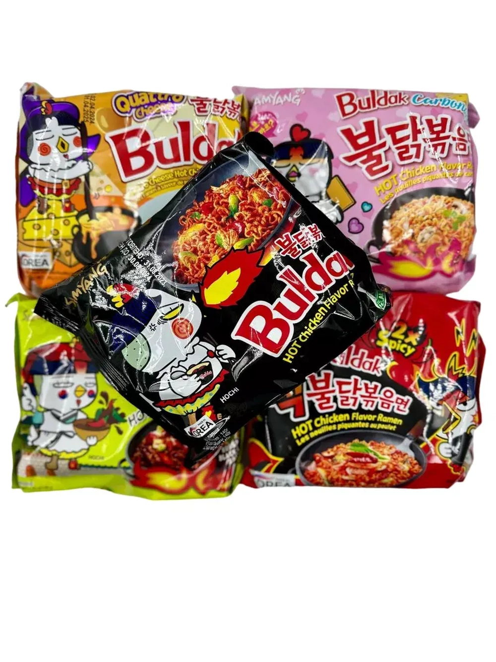 Корейская лапша Самянг Buldak сет из пяти видов
