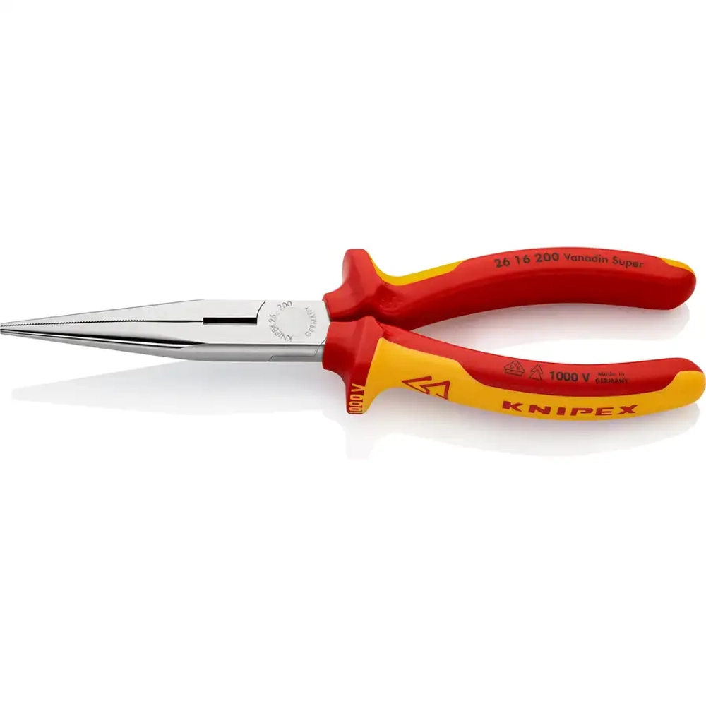 Длинногубцы хромированные 200 мм Knipex 26 16 200 SB