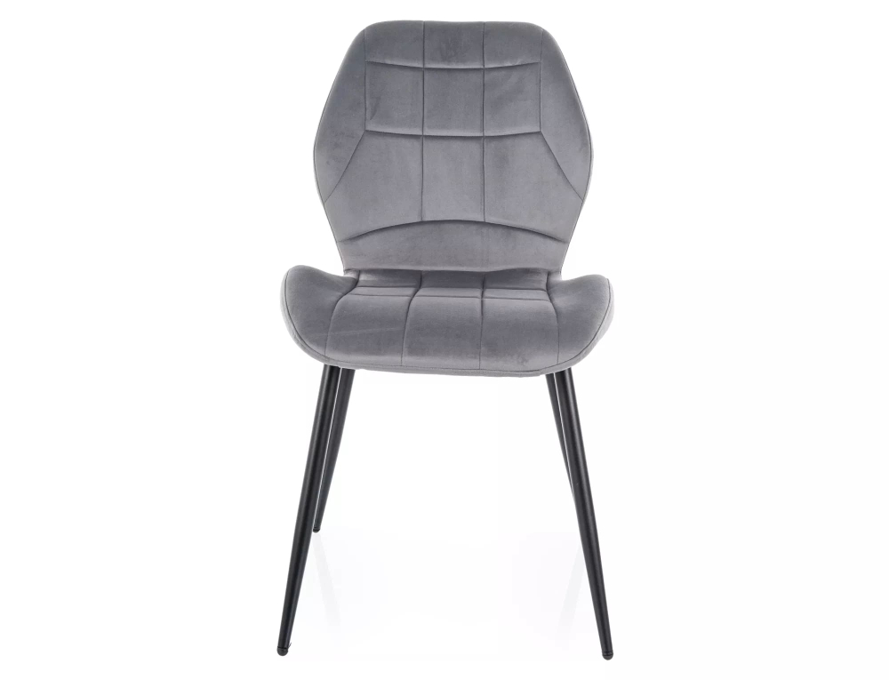 Стул SIGNAL JAKE Velvet Bluvel 14 серый/черный