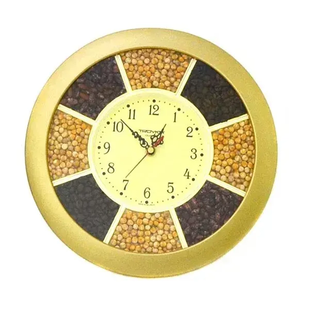 Часы наст. круглые Специи цв. зол. d=29см