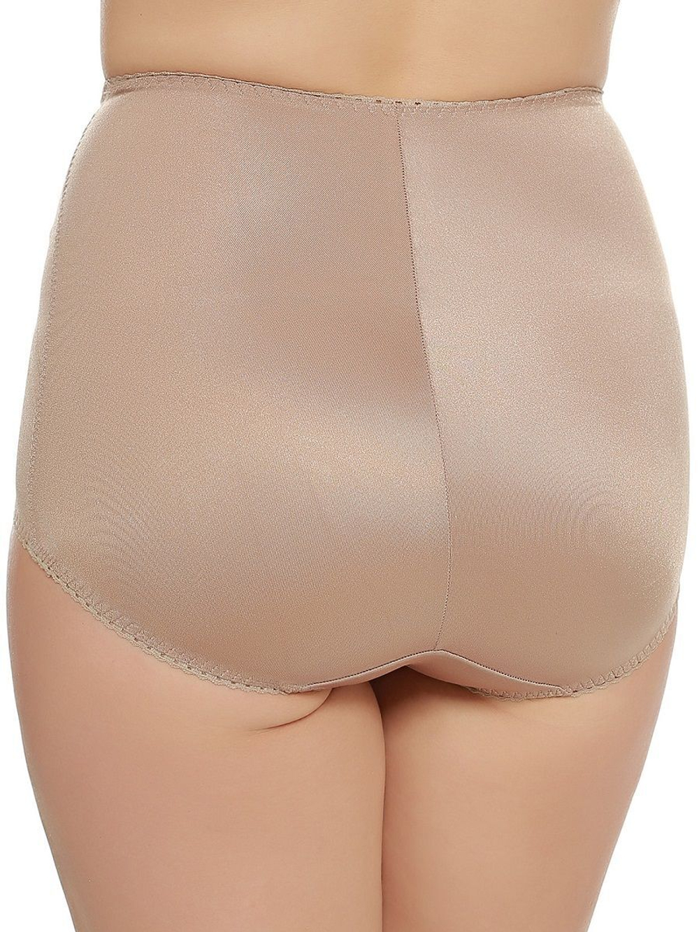 Шелковистые утягивающие трусы средней степени коррекции (Размер: XL) (Цвет: кофейный)