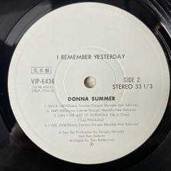Винтажная виниловая пластинка LP Donna Summer I Remember Yesterday (Japan 1977) (No Obi) (Promo)