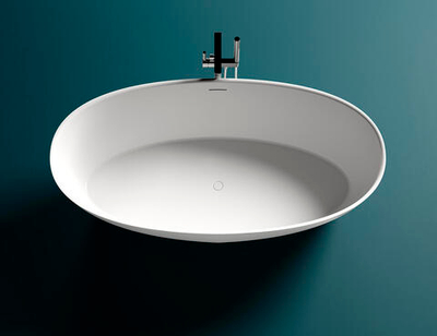 Ванна каменная отдельностоящая матовая 160х80 Salini ALDA 101923MRF окрашена по RAL