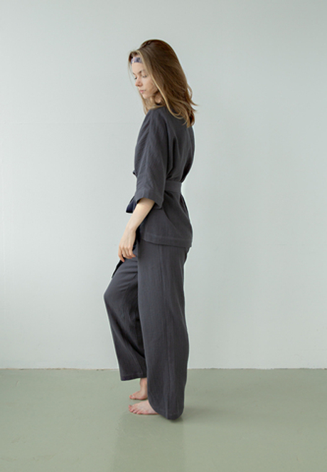 Костюм-кимоно Luxberry Муслин и комфорт графитовый