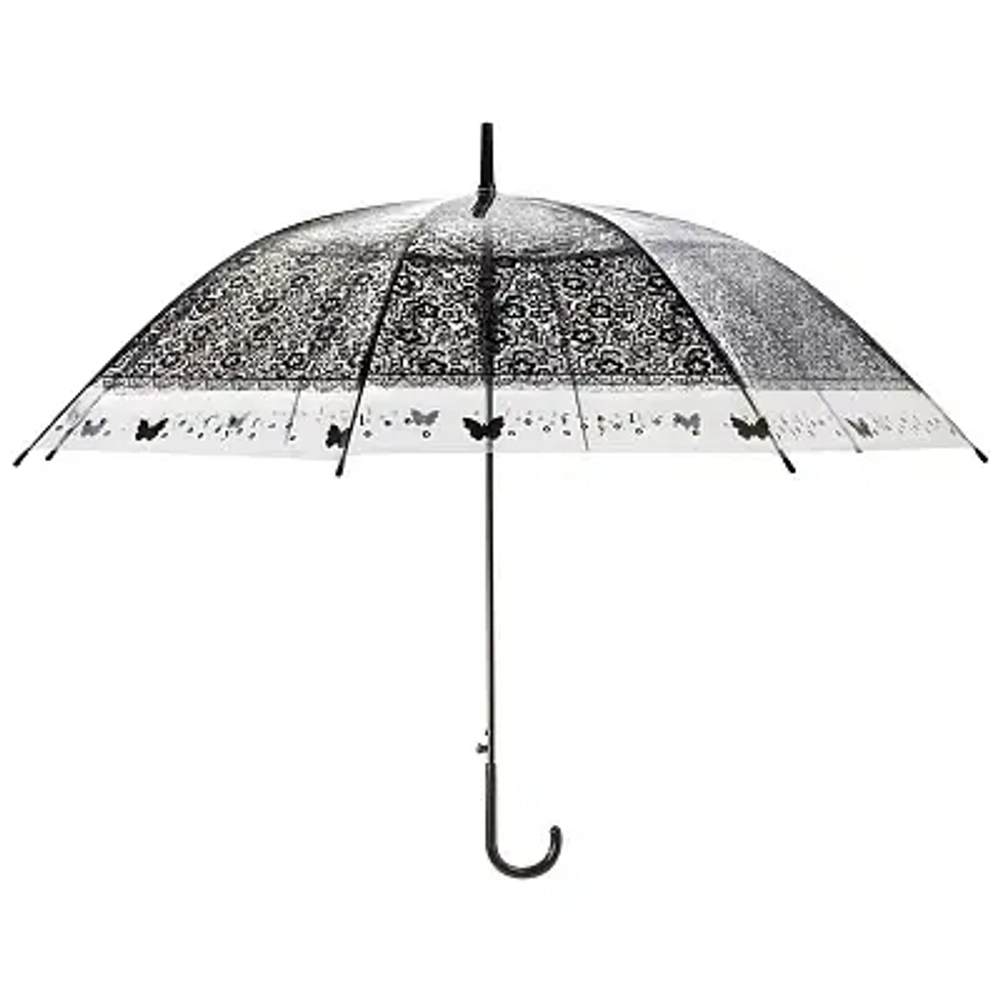 Зонт-трость полуавтоматический 90см «BASIC» черный