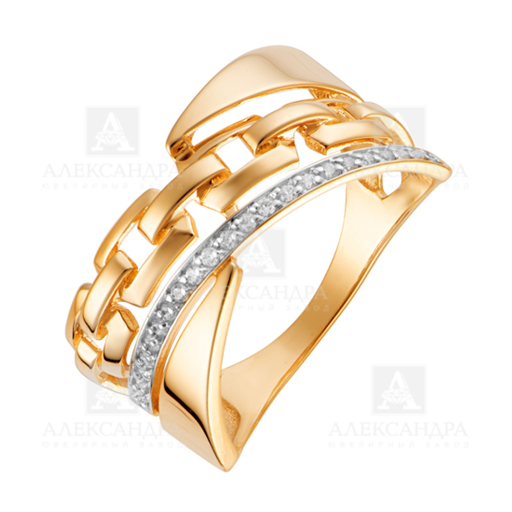 Серьги из золота 585 пробы с Фианит
