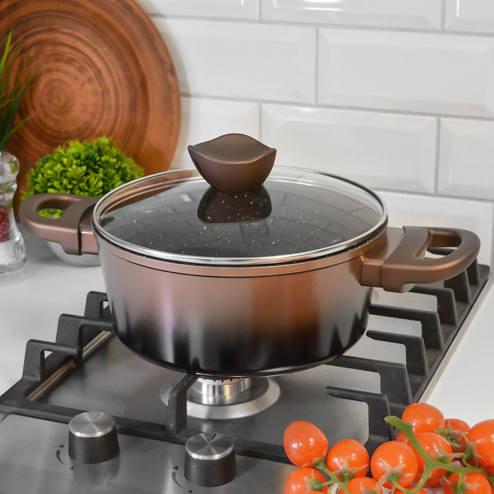 Кастрюля 2,8л с крышкой "MercuryHaus" MC-1789 Flame