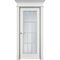 Межкомнатная дверь эмаль Оксфорд белая со стеклом