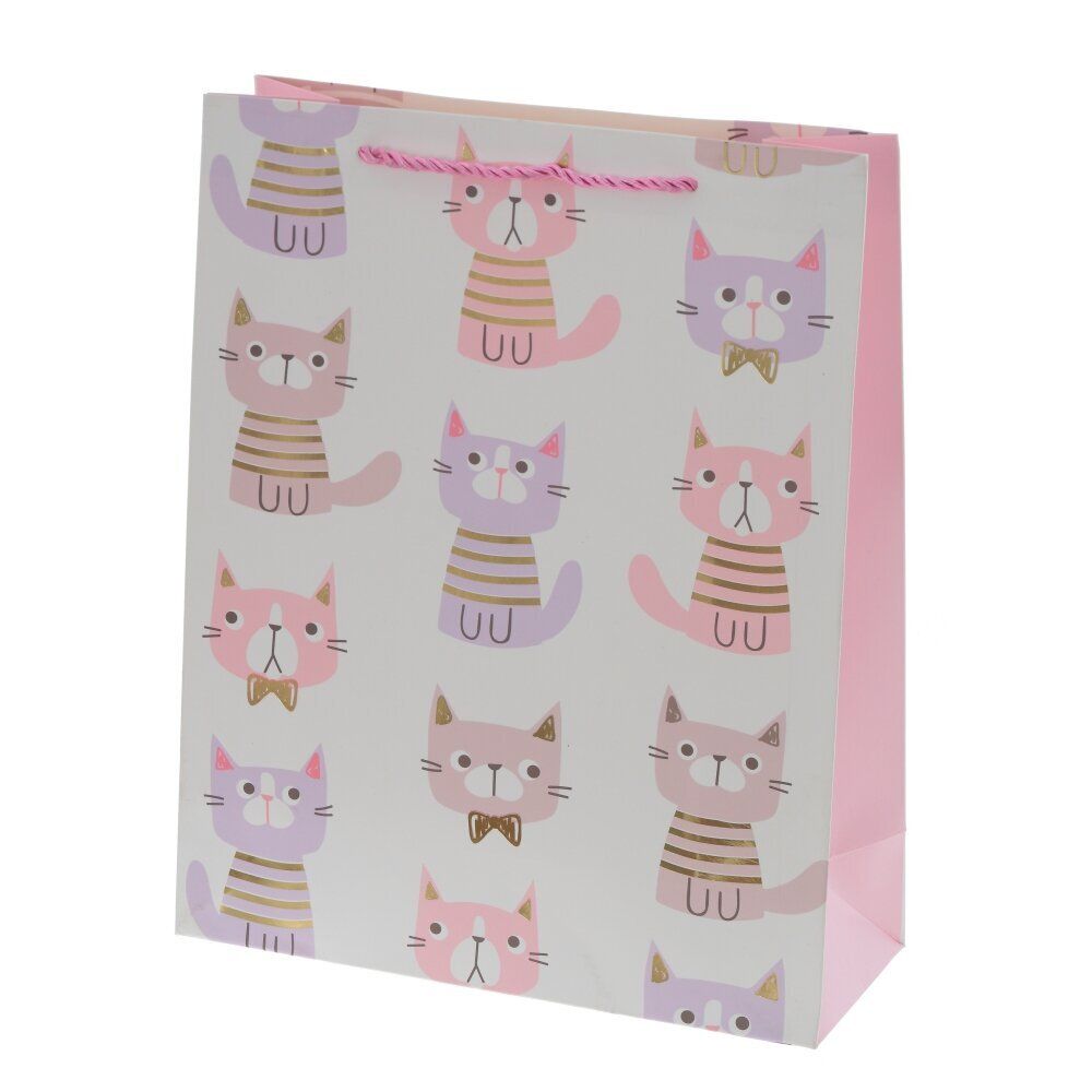 GAEM Пакет подарочный M (бумага 210г/м2, блок микс 12шт), L26 W10 H32 см, 4в.