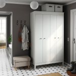 Коробка с крышкой IKEA BLADDRARE (БЛЭДДРАРЕ), Серый с рисунком, 35x50x30 см