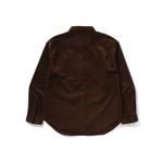 A Bathing Ape One Point Corduroy L S Shirt коричневый
