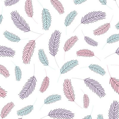 Пасхальный паттерн.Нежный пастельный узор с перьями