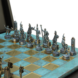 Manopoulos Шахматы оригинальные сувенирные "Троянская война"