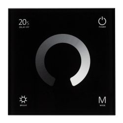 Панель SMART-P4-DIM-G-IN Black (12-24V, 4x3A, Sens, 2.4G) (Arlight, IP20 Пластик, 5 лет) 034778