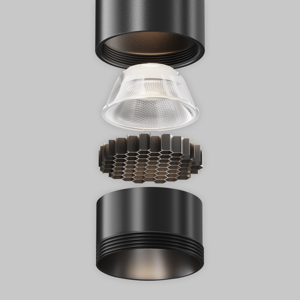 Трековый светодиодный светильник Maytoni Exility X Focus Led TR245-7W4K-B