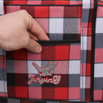 Сумка дорожная «Travel», на молнии, одно отделение, один боковой карман, красный принт, 48*29*18см